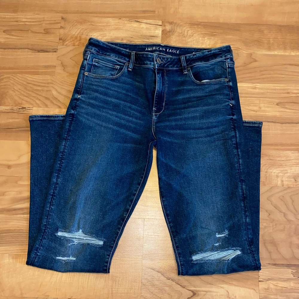 American Eagle Outfitters Dark Blue Boot Cut Jeans